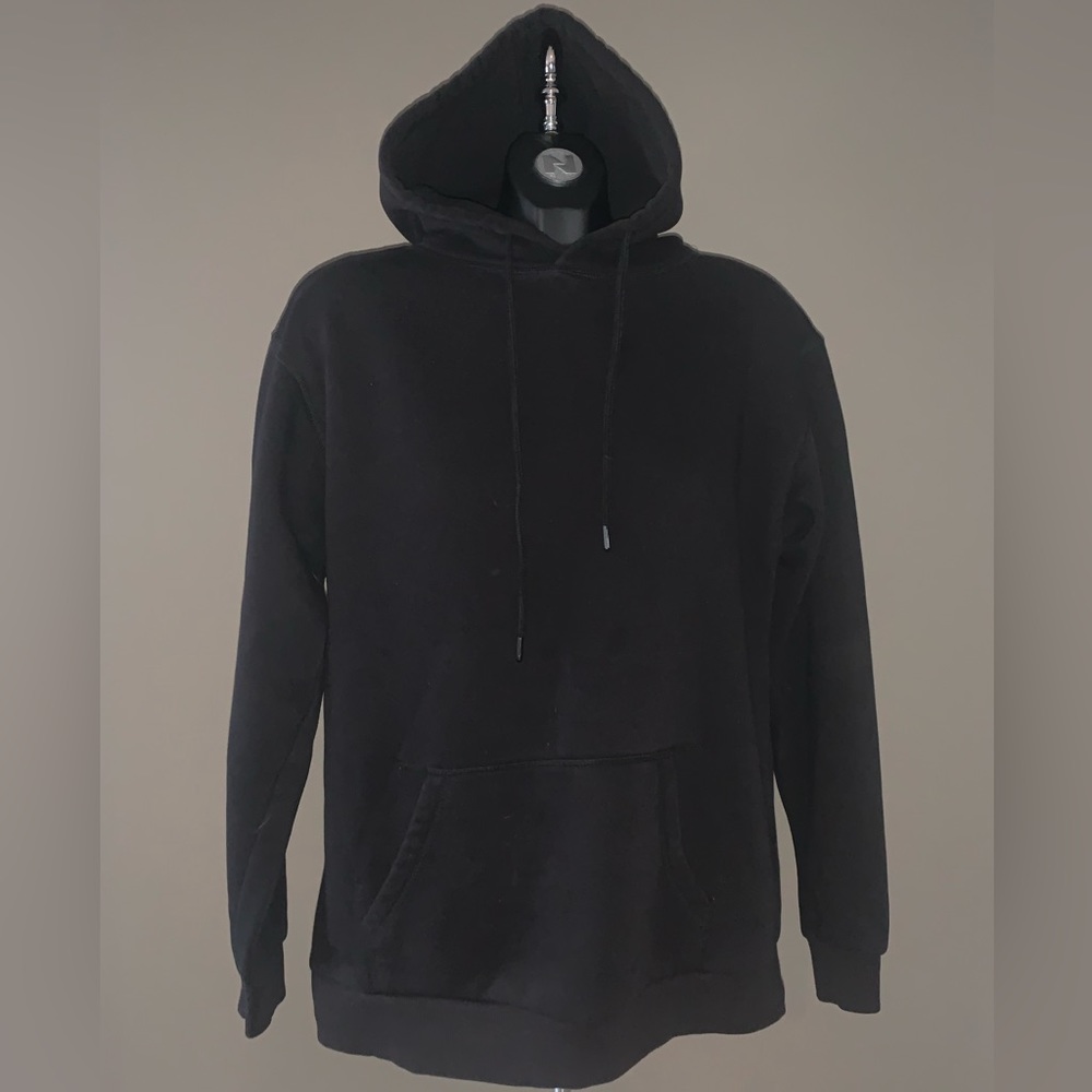 Askya Long Sleeve Black Draw String Hoodie Sweater Small